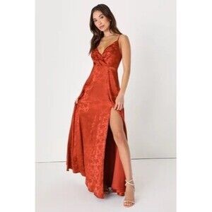 Lulu's Rust Orange Wedding Dress